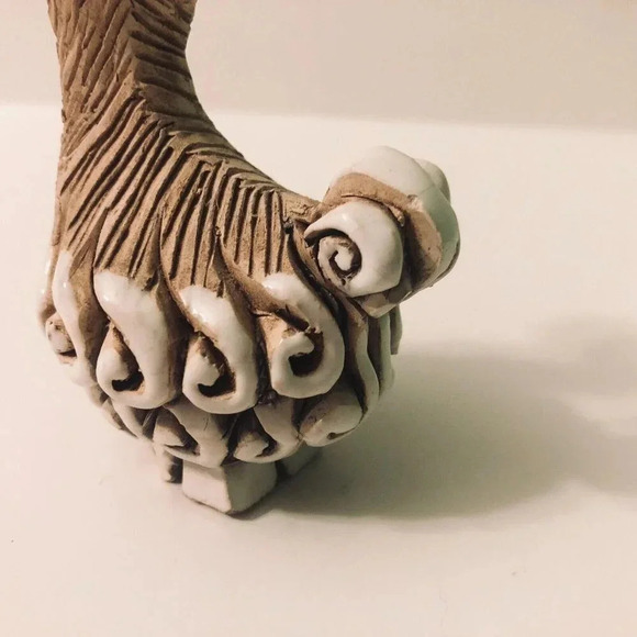 Vtg Artesania Rinconada Llama Art Pottery Figurine 3.25  Inch Tall Chipped Foot - Picture 6 of 16